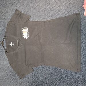 Vintage Disney 2011 black v-neck tshirt Women's Small